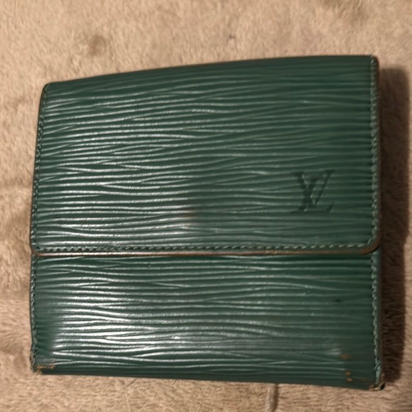 Louis Vuitton Green Epi Leather Wallet